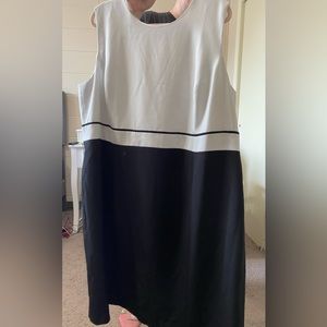 Kasper Black And White Dress Size 22W